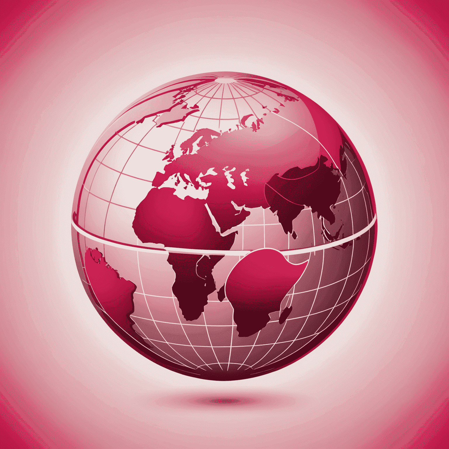 Company logo featuring a stylized globe icon in red and pink colors, symbolizing worldwide mobile and internet connectivity for travel