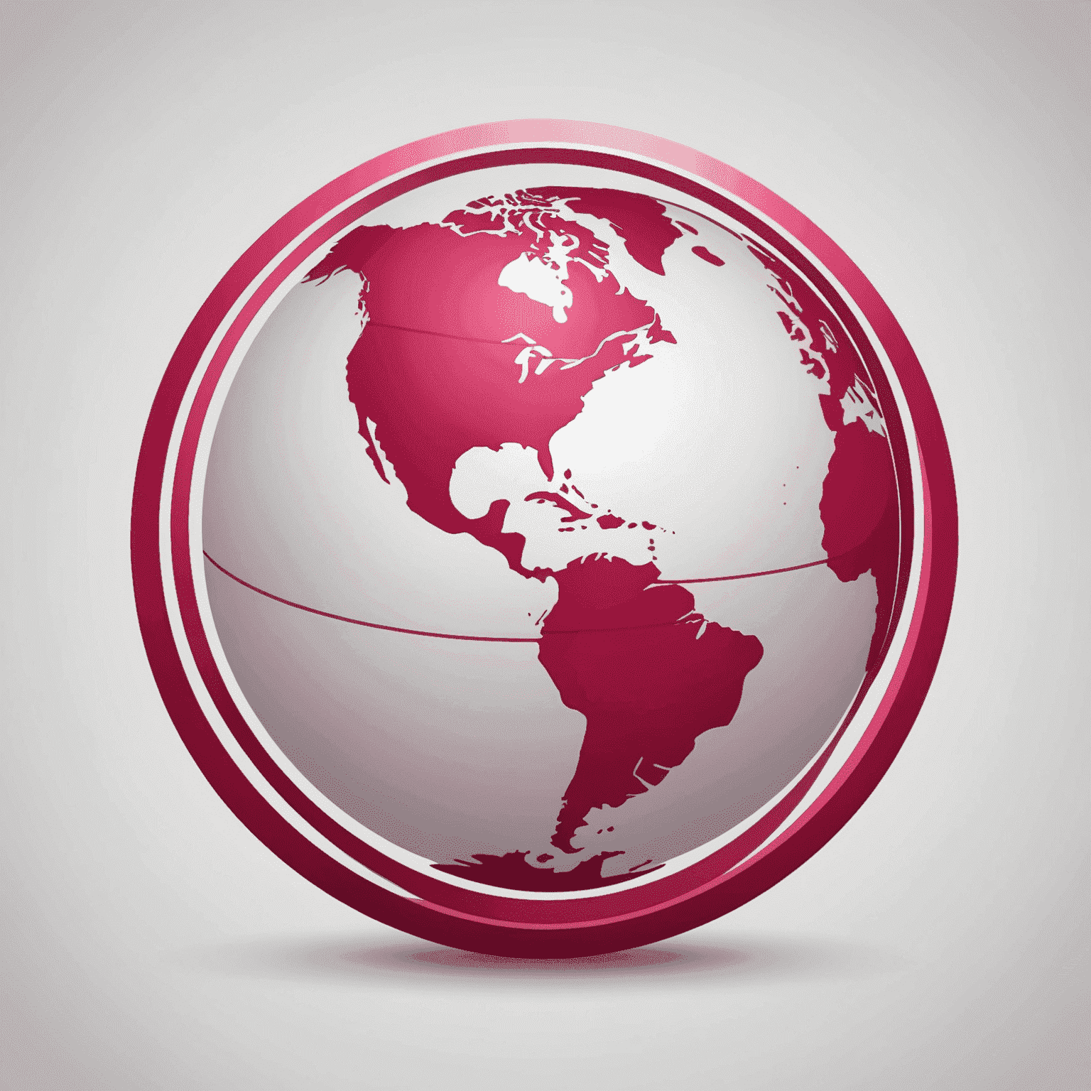 Company logo featuring a stylized globe icon in red and pink colors, symbolizing worldwide mobile and internet connectivity for travel