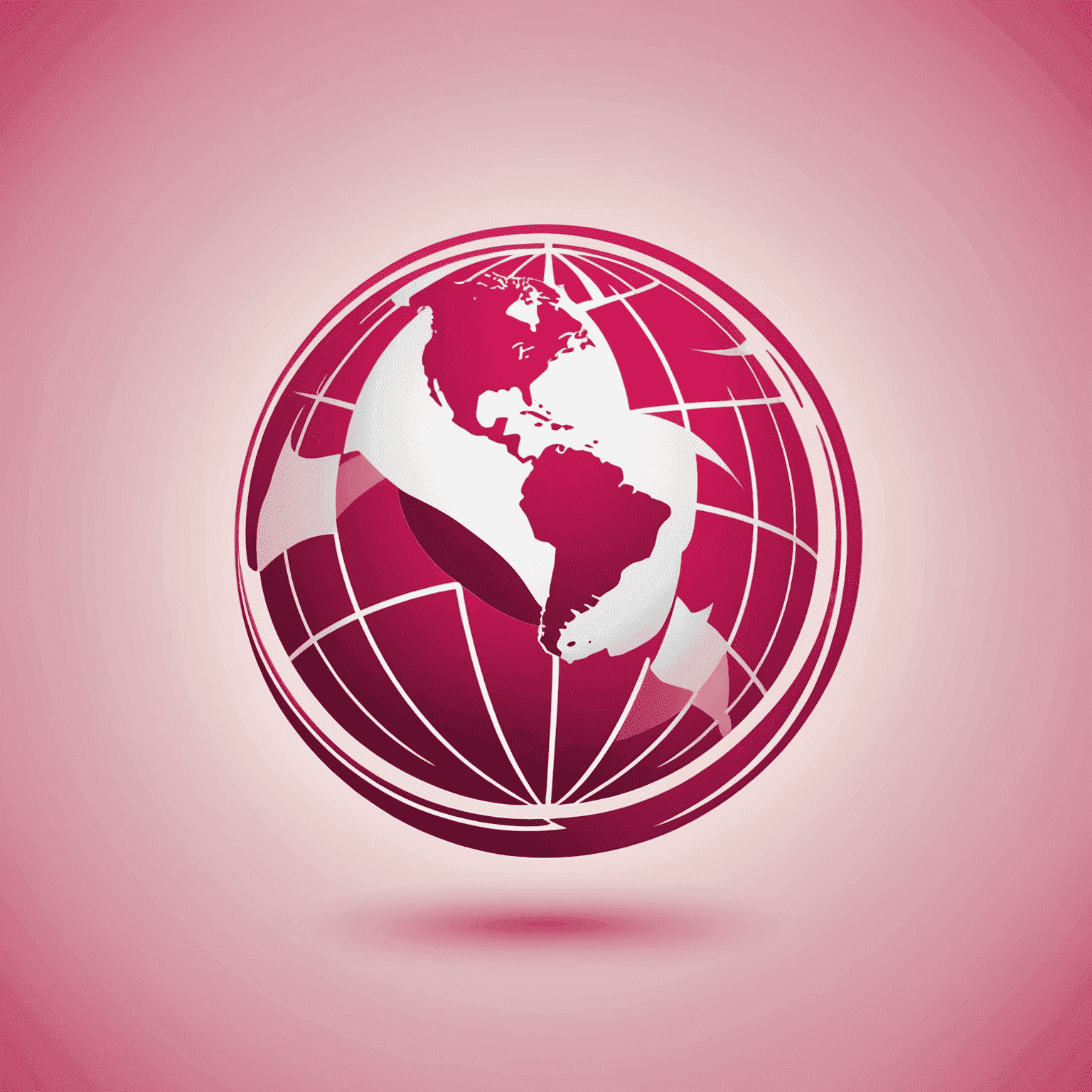 Company logo featuring a stylized globe icon in red and pink colors, symbolizing worldwide mobile and internet connectivity for travel